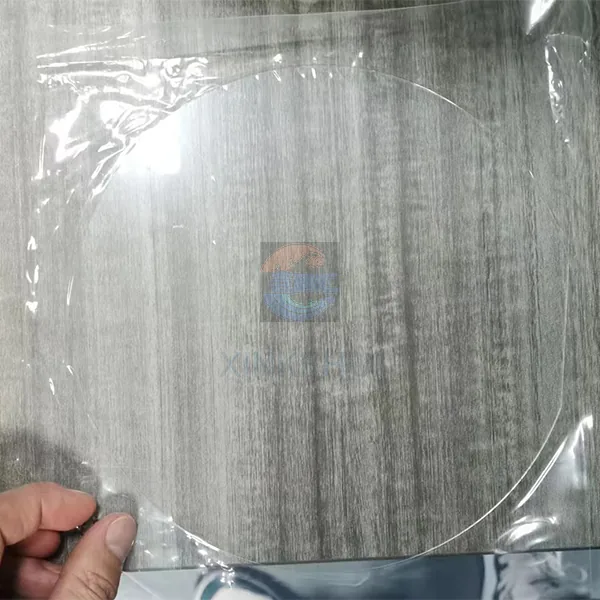 Round quartz wafer disc for laboratory and semiconductor processing